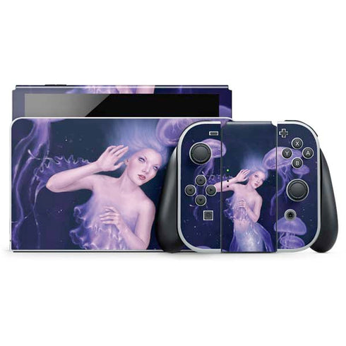 Mermaid and Jellyfish by Rachel Anderson Nintendo Skins